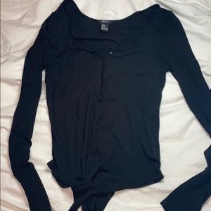 Black comfty body suit